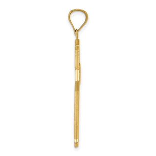 14k Yellow Gold Passion Cross Pendant D3523
