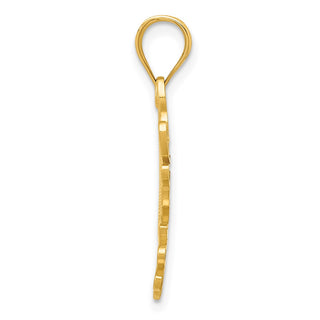14k Yellow Gold Dove w/Heart Pendant