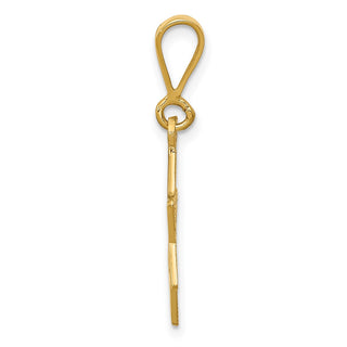 14k Yellow Gold Jewish Star Pendant
