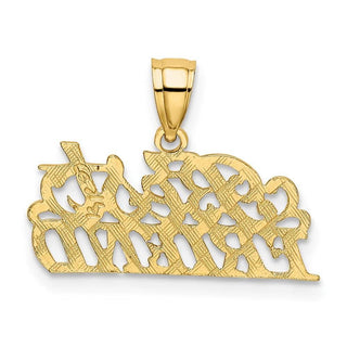 14k Yellow Gold Best Friend Pendant D3894