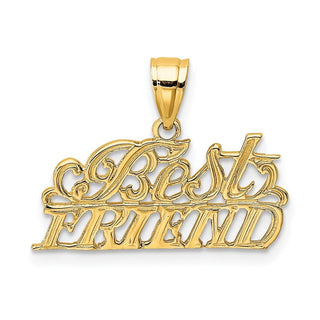 14k Yellow Gold Best Friend Pendant D3894