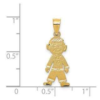 14k Yellow Gold Boy Charm D393