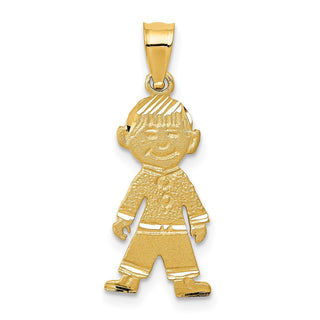 14k Yellow Gold Boy Charm D393