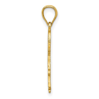 14k Yellow Gold Girl Pendant D394