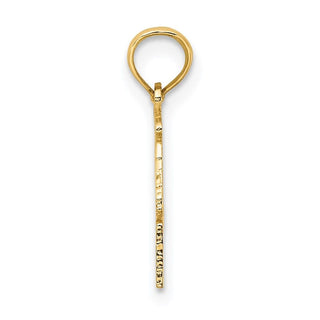 14k Yellow Gold 100% Libra Pendant