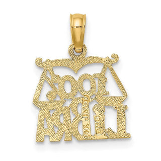 14k Yellow Gold 100% Libra Pendant
