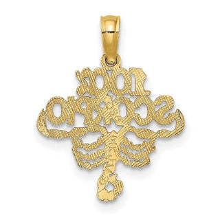 14k Yellow Gold 100% Scorpio Pendant