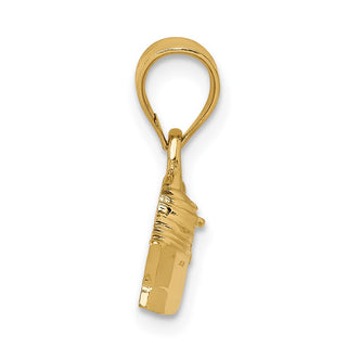 14k Yellow Gold Polished Cruse Ship Pendant