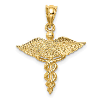 14k Yellow Gold Polished 3-D Medical Pendant