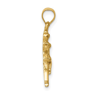 14k Yellow Gold Dancer Pendant
