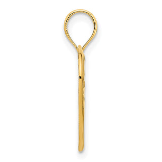 14k Yellow Gold Heart in Heart Pendant