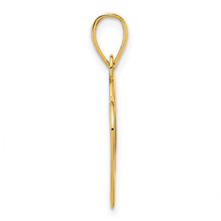 14k Yellow Gold #15 Heart Pendant
