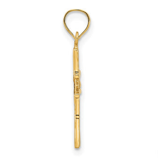 14k Yellow Gold Fancy Cross Pendant D5032