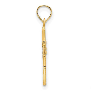 14k Yellow Gold Fancy Cross Pendant D5032