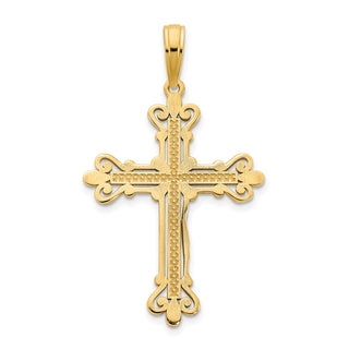 14k Yellow Gold Fancy Cross Pendant D5033