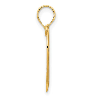 14k Yellow Gold Open Heart Pendant D5059