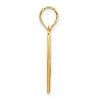 14k Yellow Gold Open Heart Pendant D5065