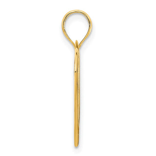 14k Yellow Gold Open Heart Pendant D5065