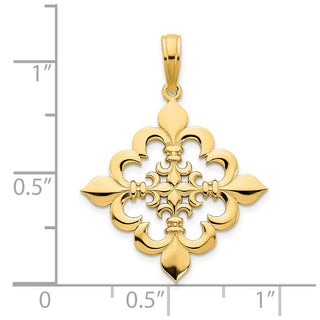 14k Yellow Gold Fancy Pendant D5068