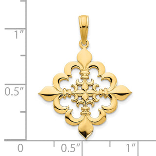 14k Yellow Gold Fancy Pendant D5068
