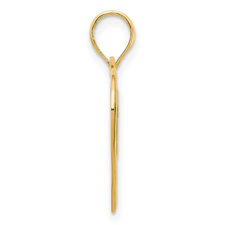14k Yellow Gold Heart in a Heart Pendant D5073