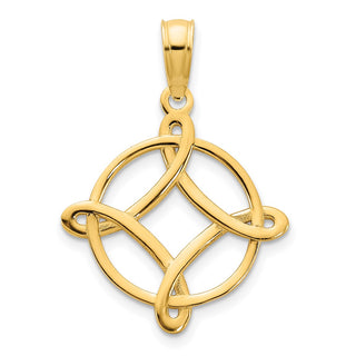 14k Yellow Gold Fancy Design Pendant