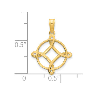 14k Yellow Gold Fancy Design Pendant
