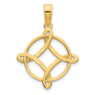 14k Yellow Gold Fancy Design Pendant