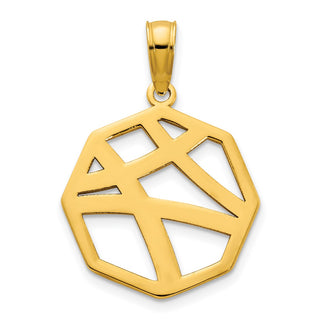 14k Yellow Gold Fancy Pendant D5086