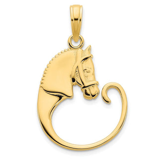 14k Yellow Gold Horse Pendant D5096