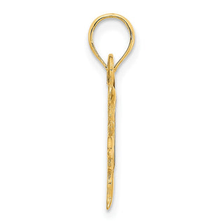 14k Yellow Gold Epoxy I LOVE MY SUNSHINE Sun Pendant