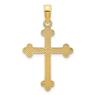 14k Yellow Gold Fancy Cross Pendant D5134