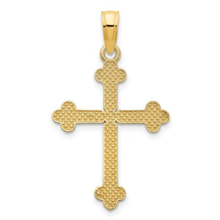 14k Yellow Gold Fancy Cross Pendant D5134