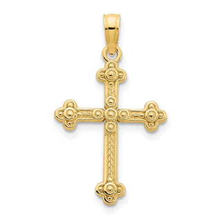 14k Yellow Gold Fancy Cross Pendant D5134