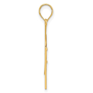 14k Yellow Gold Epoxy Graduation Cap and Diploma Pendant
