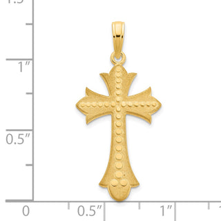 14k Yellow Gold Cross Pendant D5148