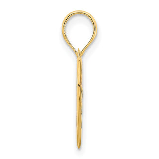 14k Yellow Gold MOM Heart Pendant