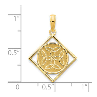 14k Yellow Gold Fancy Celtic Knot Pendant