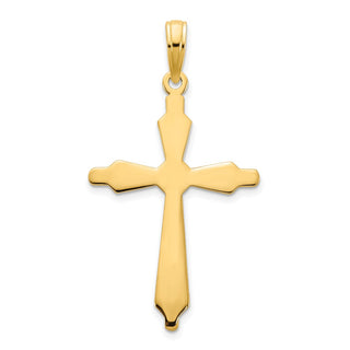14k Yellow Gold Fancy Cross Pendant D5168