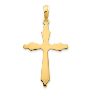 14k Yellow Gold Fancy Cross Pendant D5168