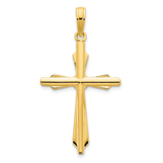 14k Yellow Gold Fancy Cross Pendant D5168