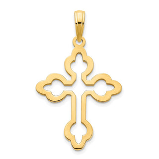 14k Yellow Gold Cross Pendant D5219