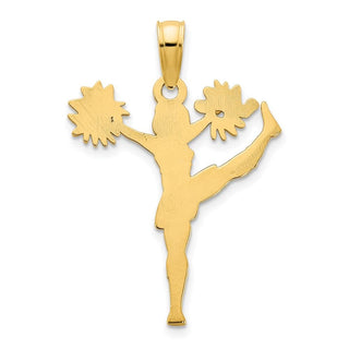 14k Yellow Gold Cheerleader Pendant D5220