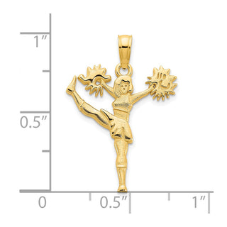 14k Yellow Gold Cheerleader Pendant D5220