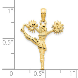 14k Yellow Gold Cheerleader Pendant D5220