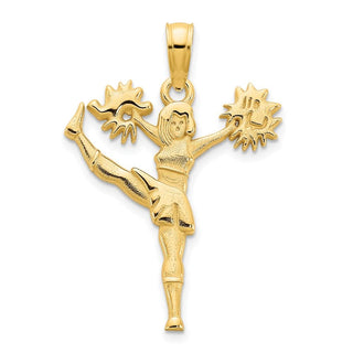 14k Yellow Gold Cheerleader Pendant D5220