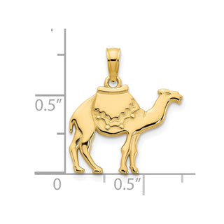 14k Yellow Gold Camel Pendant
