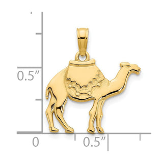 14k Yellow Gold Camel Pendant