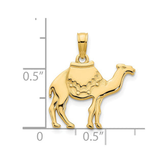 14k Yellow Gold Camel Pendant