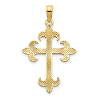 14k Yellow Gold Cross Pendant D5241